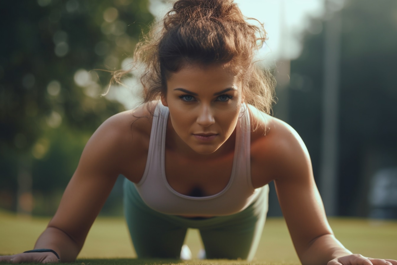 Woman exercising